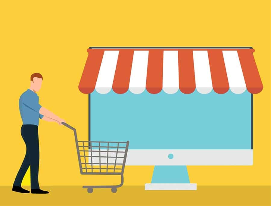 Online Shopping, Ecommerce Visulisation Yellow Cherry Digital