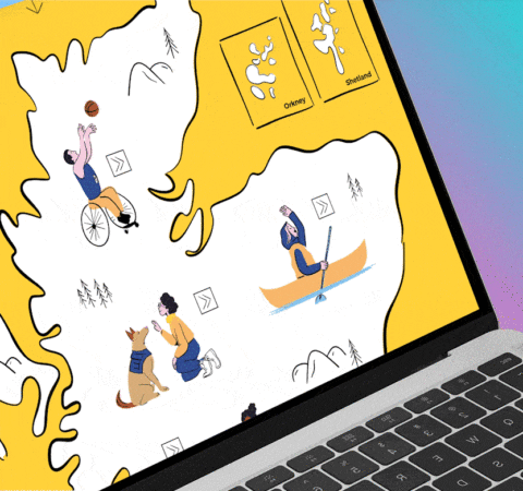 DofE Website Animation Laptop