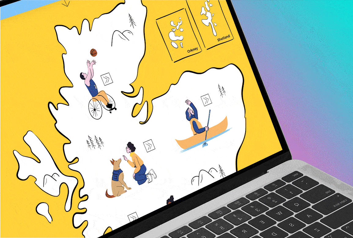 DofE Website Animation Laptop