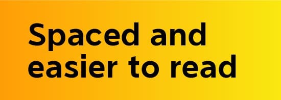 Techniques to improve design post - white space spaced example
