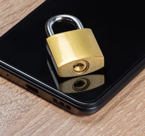Padlock on Phone