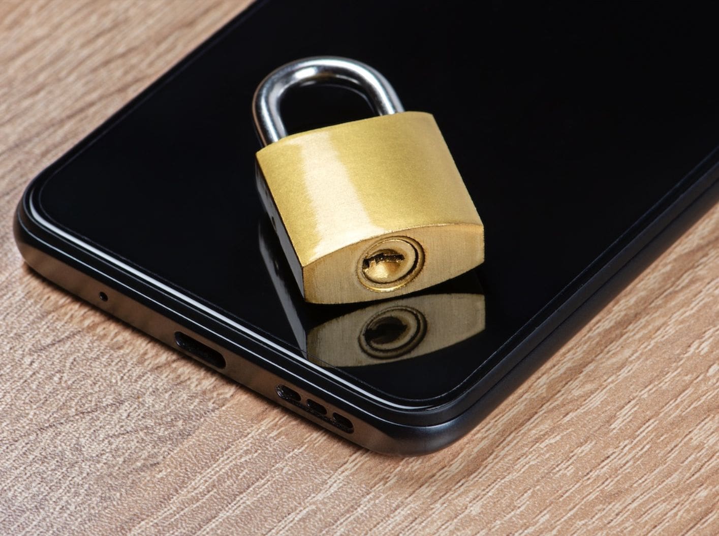 Padlock on Phone
