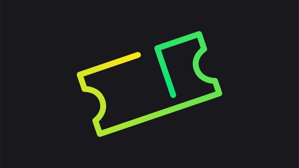 Yellow Cherry Ticket Icon