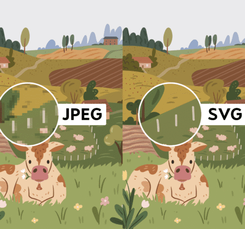 SVG vs PNG - side by side comparison