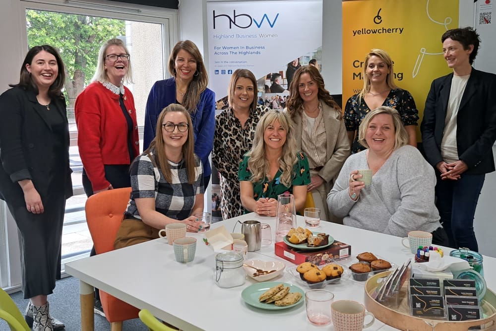 Yellow Cherry Hosts the first Highland Business Women ‘On The Road’ coffee morning